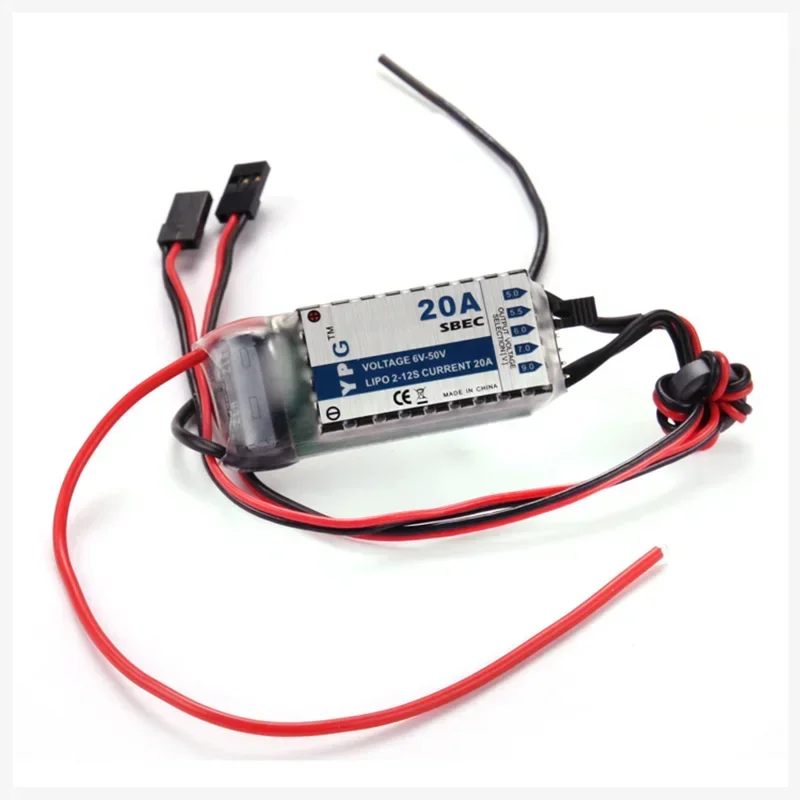 20A HV SBEC for RC Airplanes | 2-12S LiPo Input | Plug-and-Play Power System - Thumbnail 2