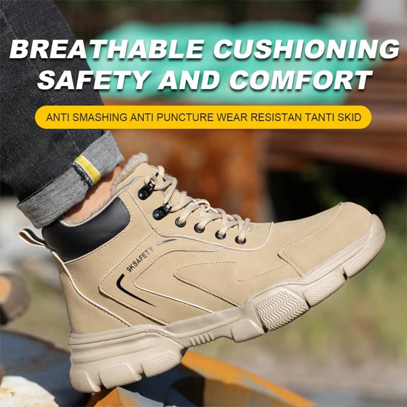 Safety Work Boots | Steel Toe Puncture Proof | Men's Construction Footwear - Thumbnail 4
