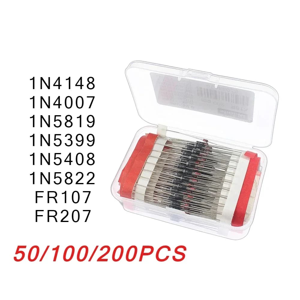 Schottky & Rectifier Diode Kit | 1N4007, 1N5819, 1N5408 | Fast Switching for Electronics Repair - Thumbnail 2