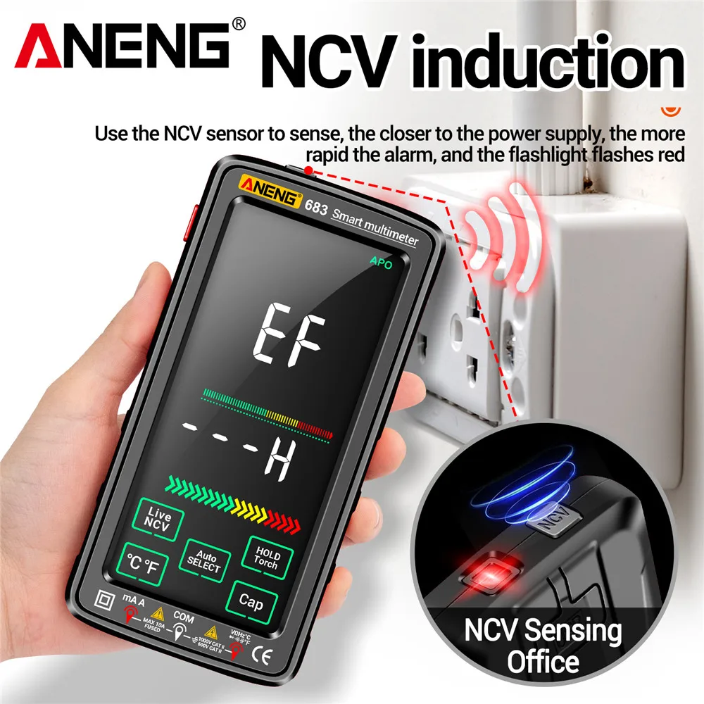 Smart Multimeter | 6000 Counts True RMS | Rechargeable AC/DC Voltage & Current Tester - Thumbnail 4