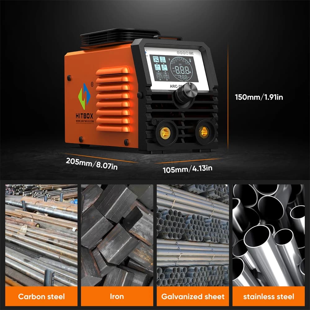 200A Inverter Welder | 220V Portable MMA/TIG Machine | Digital LED Display - Thumbnail 3