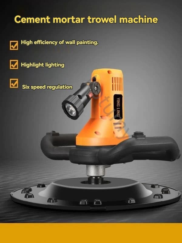 Wall Finishing Trowel | Electric Plaster & Concrete Polisher | Smoothing Power Tool - Thumbnail 3