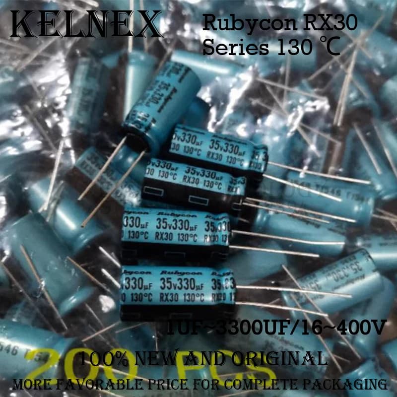 RX30 Series High-Temp Electrolytic Capacitors | 130°C Rated | 16V-400V, 10µF-470µF - Thumbnail 5
