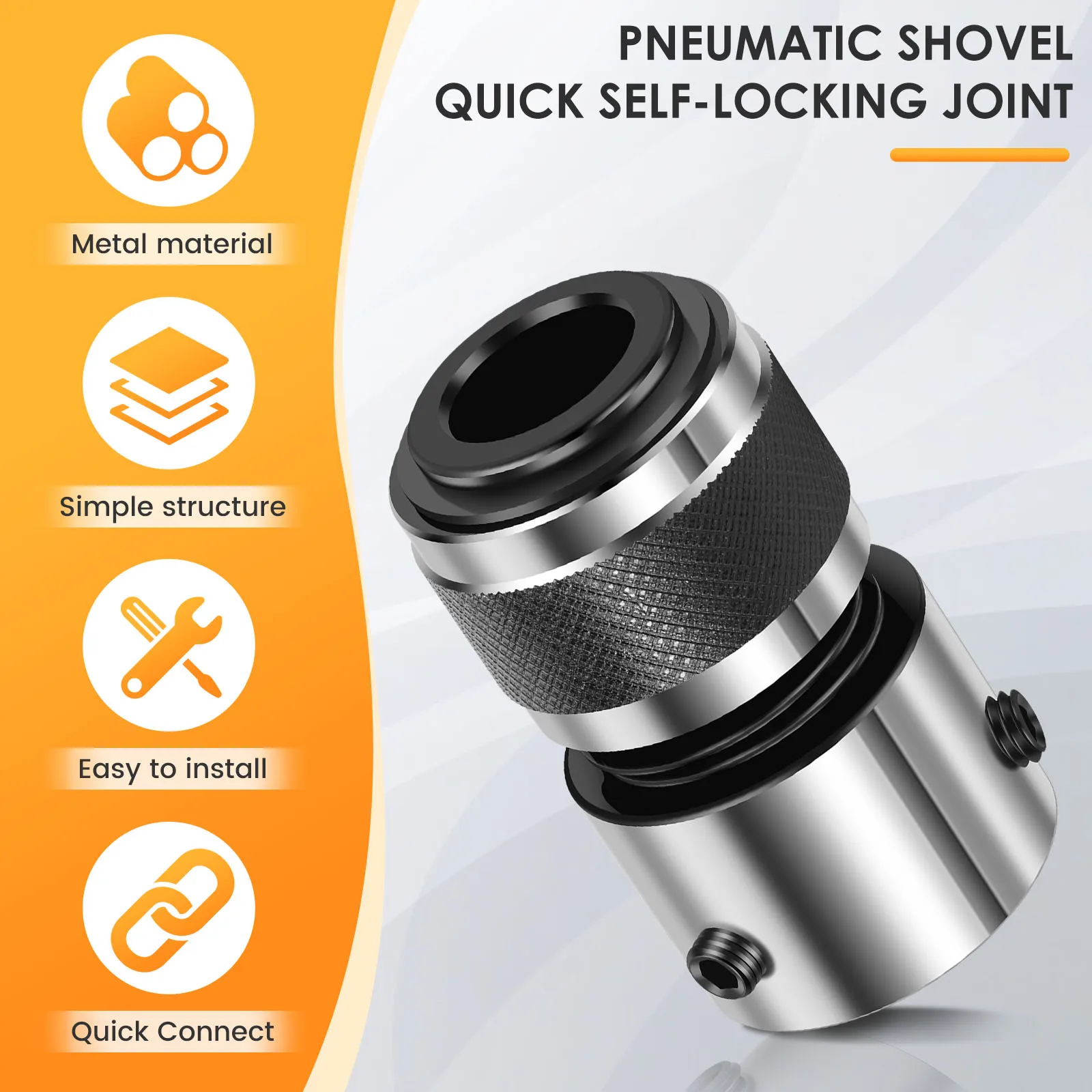 Air Hammer Retaining Quick Change Chuck Compact Air Hammer Quick Change Retainer Stable Air Chisel Spring Retainer for Fixing - Thumbnail 2