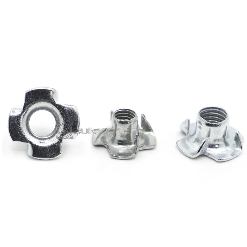 100PCS Speaker T-Nuts | Thickened Steel Four-Claw Insert | M3-M10 for Wood - Thumbnail 5