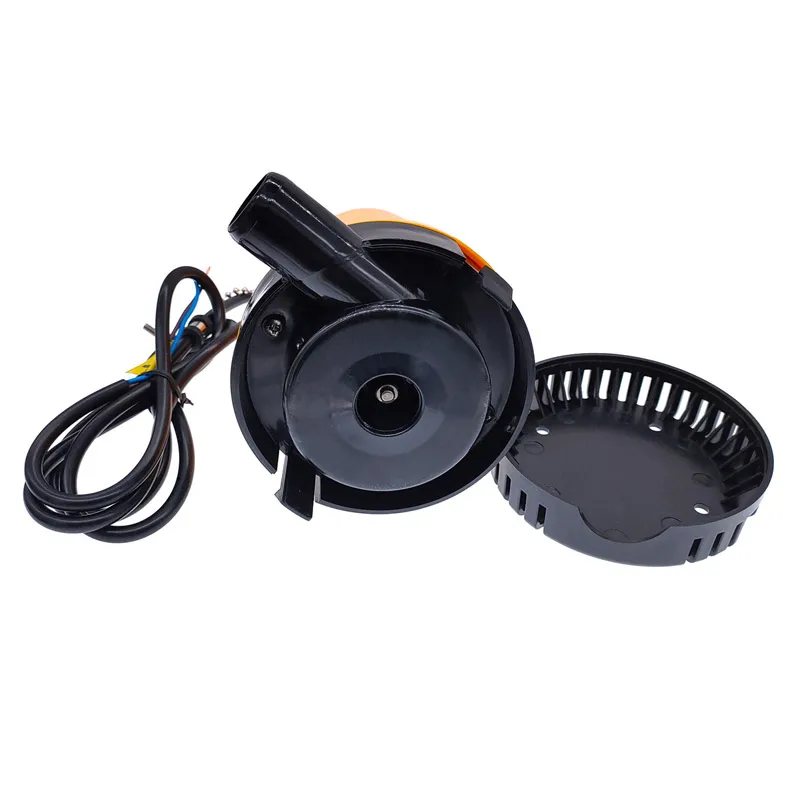 12V submersible bilge pump for mini cabin drainage, household water circulation, and compact electric pumping applications.