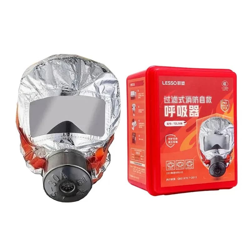 Smoke & Fire Escape Respirator | Emergency Breathing Apparatus | Reusable Filter Mask - Thumbnail 6