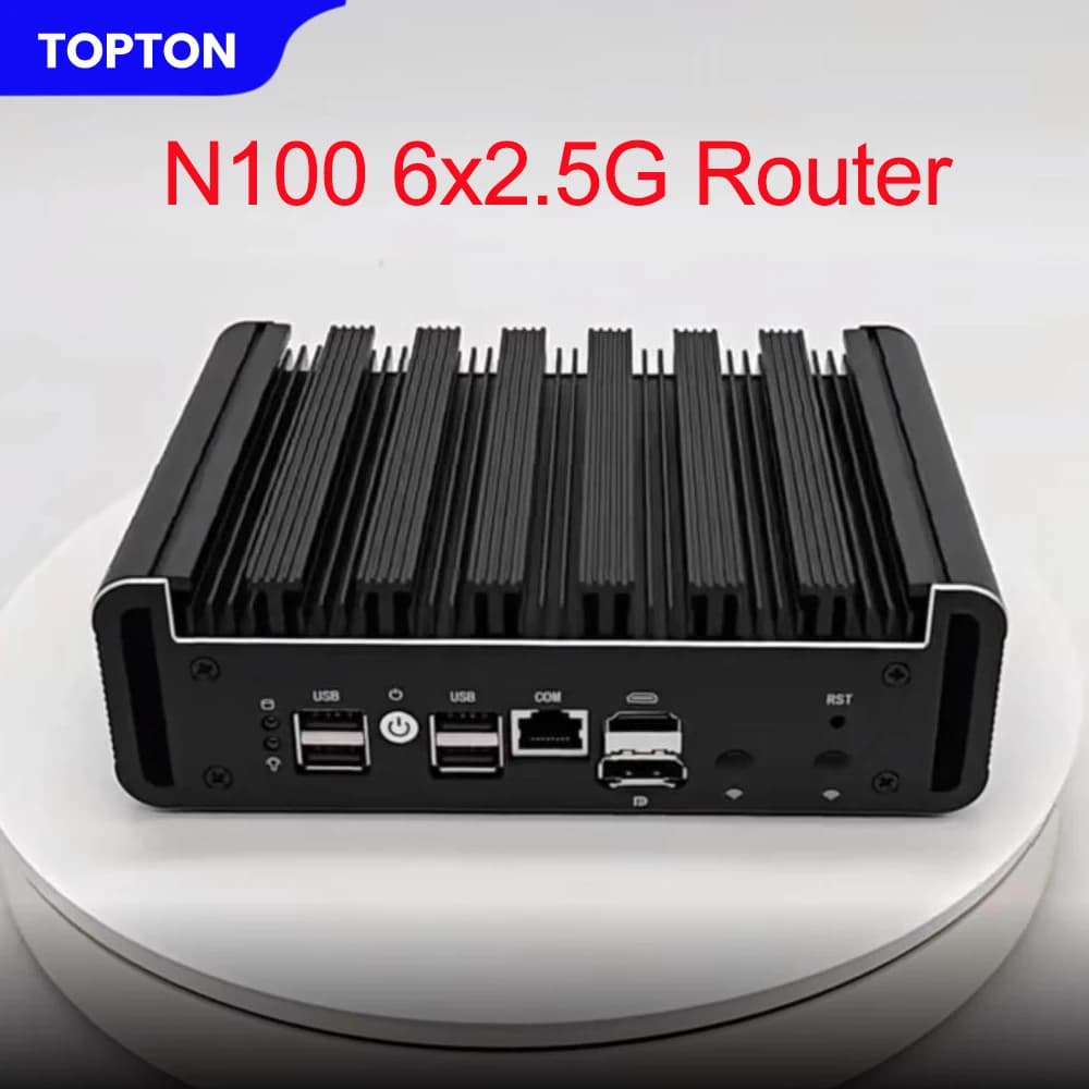 N100 Mini PC Server | 6-Port 2.5G Firewall Appliance | Proxmox & pfSense Ready - Thumbnail 2