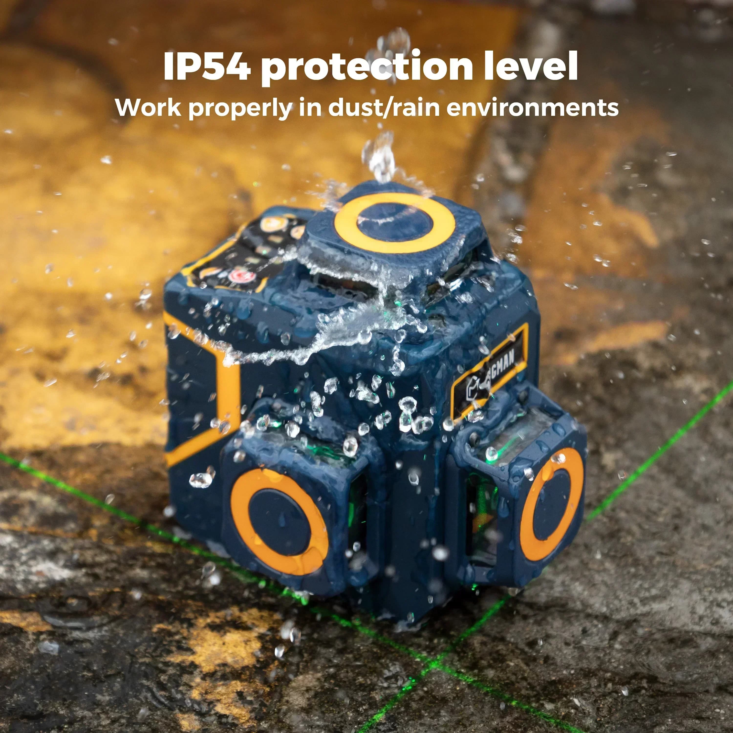 Laser Level | 360° Self-Leveling Green Beam | 12-Line 3D Alignment - Thumbnail 2