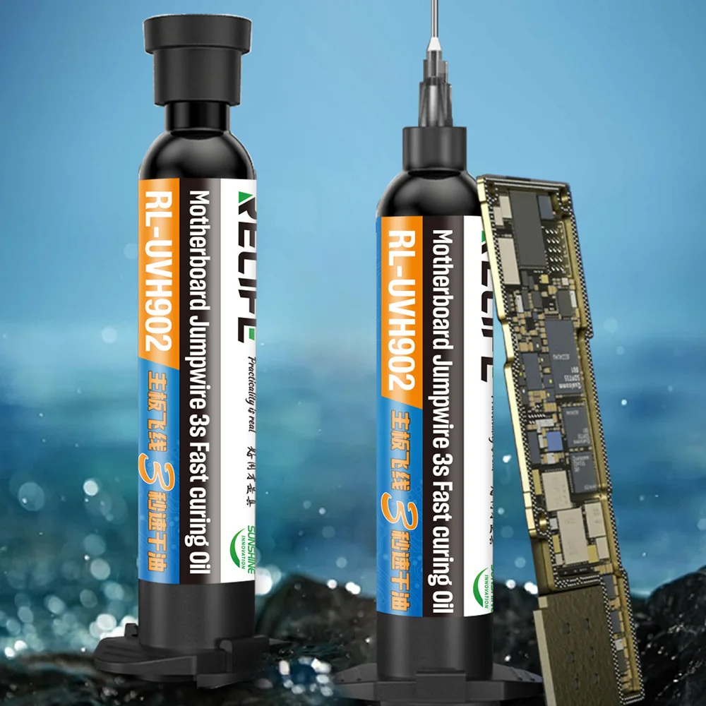 UV Curing Flux for Phone Repair | 3-Second Quick Dry | 10cc Precision Syringe - Thumbnail 4
