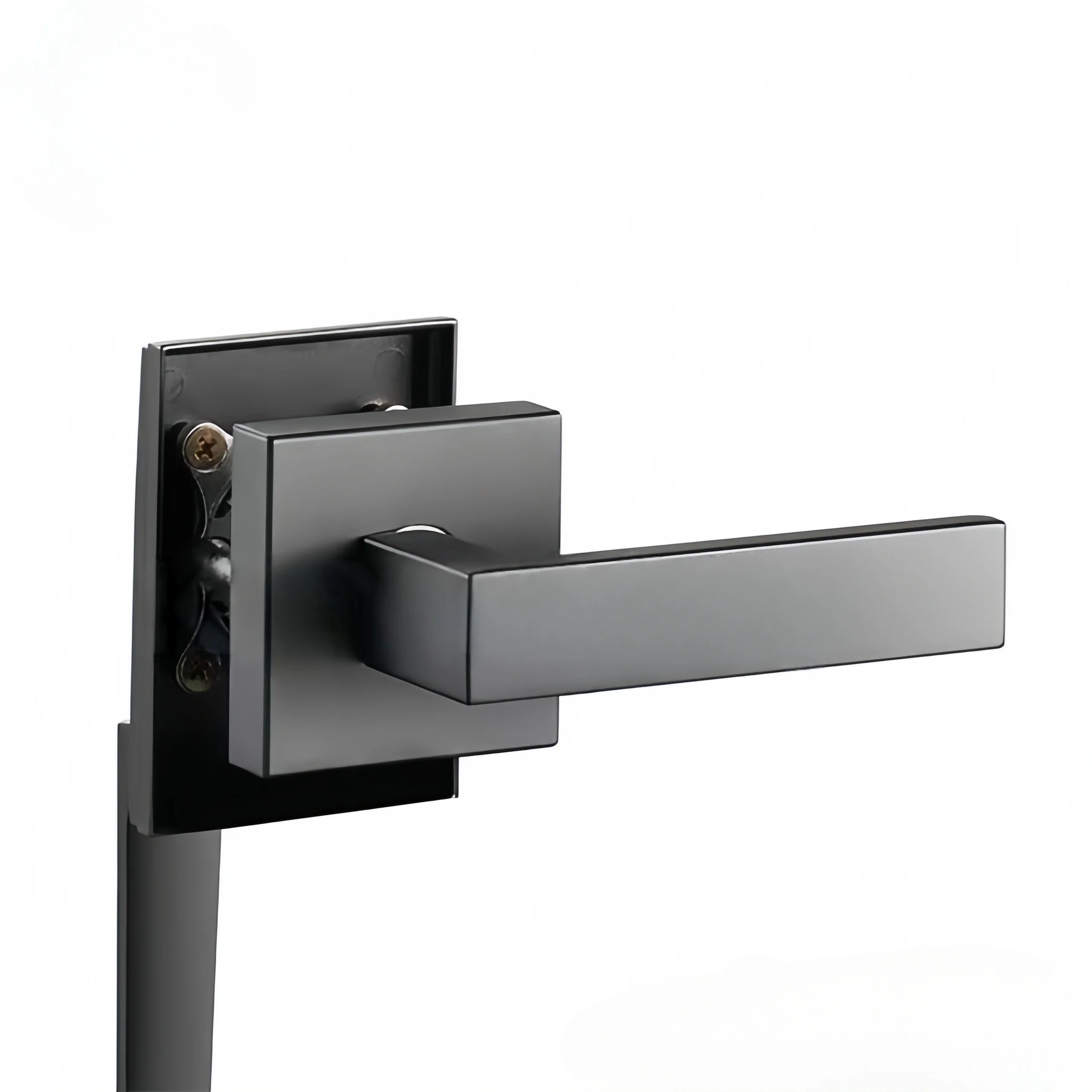 Passage Door Handle | Reversible Left/Right Lever | Modern Front Entry No Lock