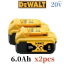 20V 6.0Ah x2pcs