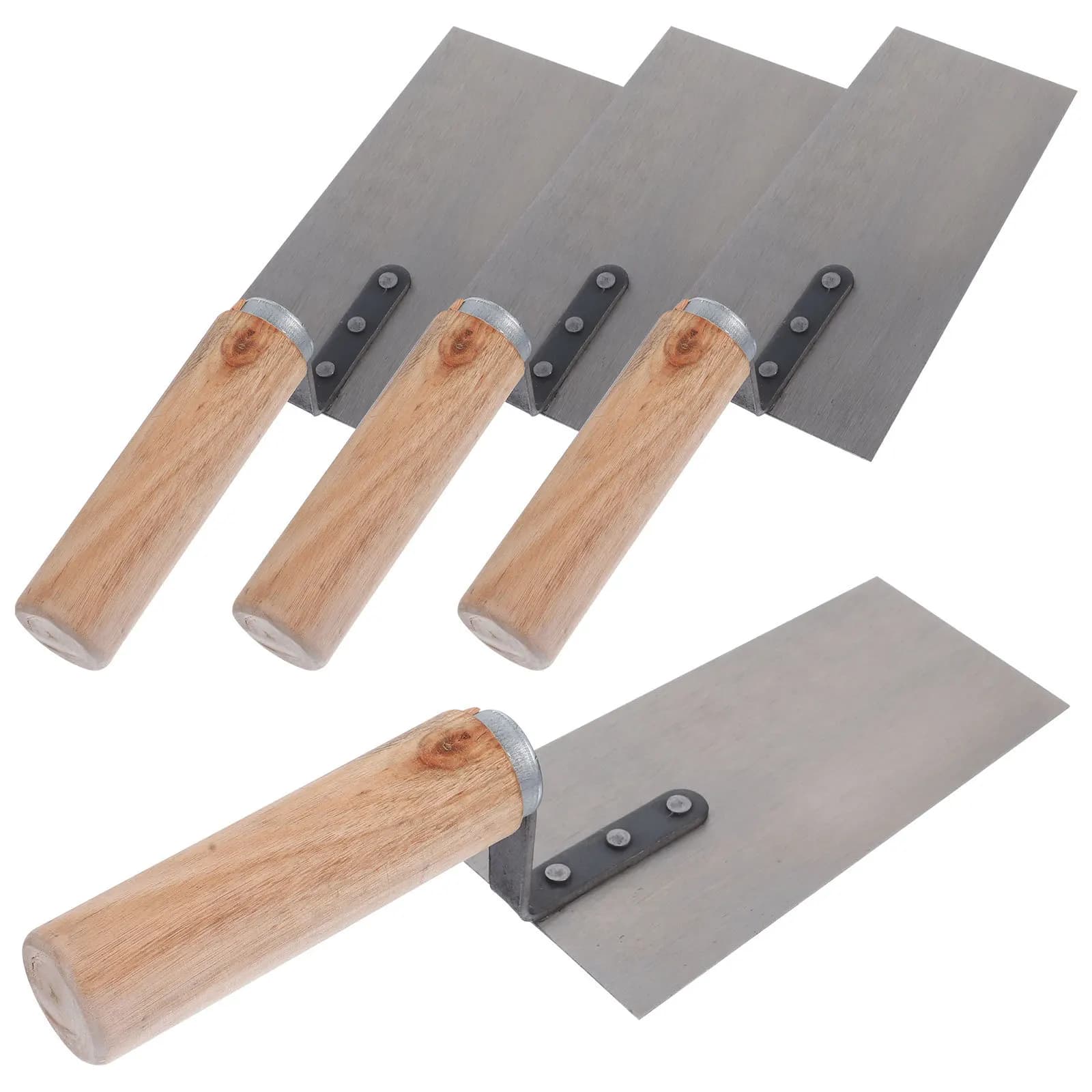 4-Piece Stainless Steel Putty Knife Set | Rust-Resistant & Ergonomic Grip - Image 1