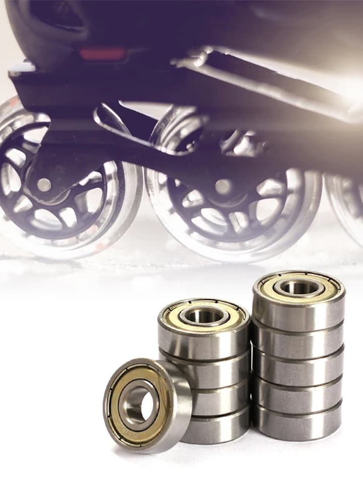 608ZZ Skateboard Ball Bearing | 10-Pack Double Shielded | For Inline Skates - Thumbnail 6