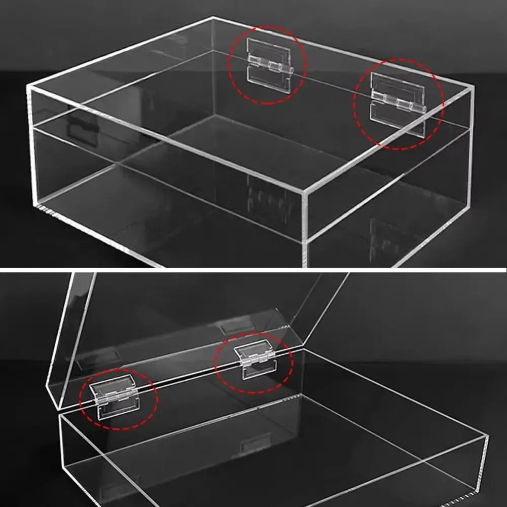 Self-Adhesive Acrylic Hinges | Transparent & No-Screw Installation | DIY Cabinet & Jewelry Box Door - Thumbnail 3
