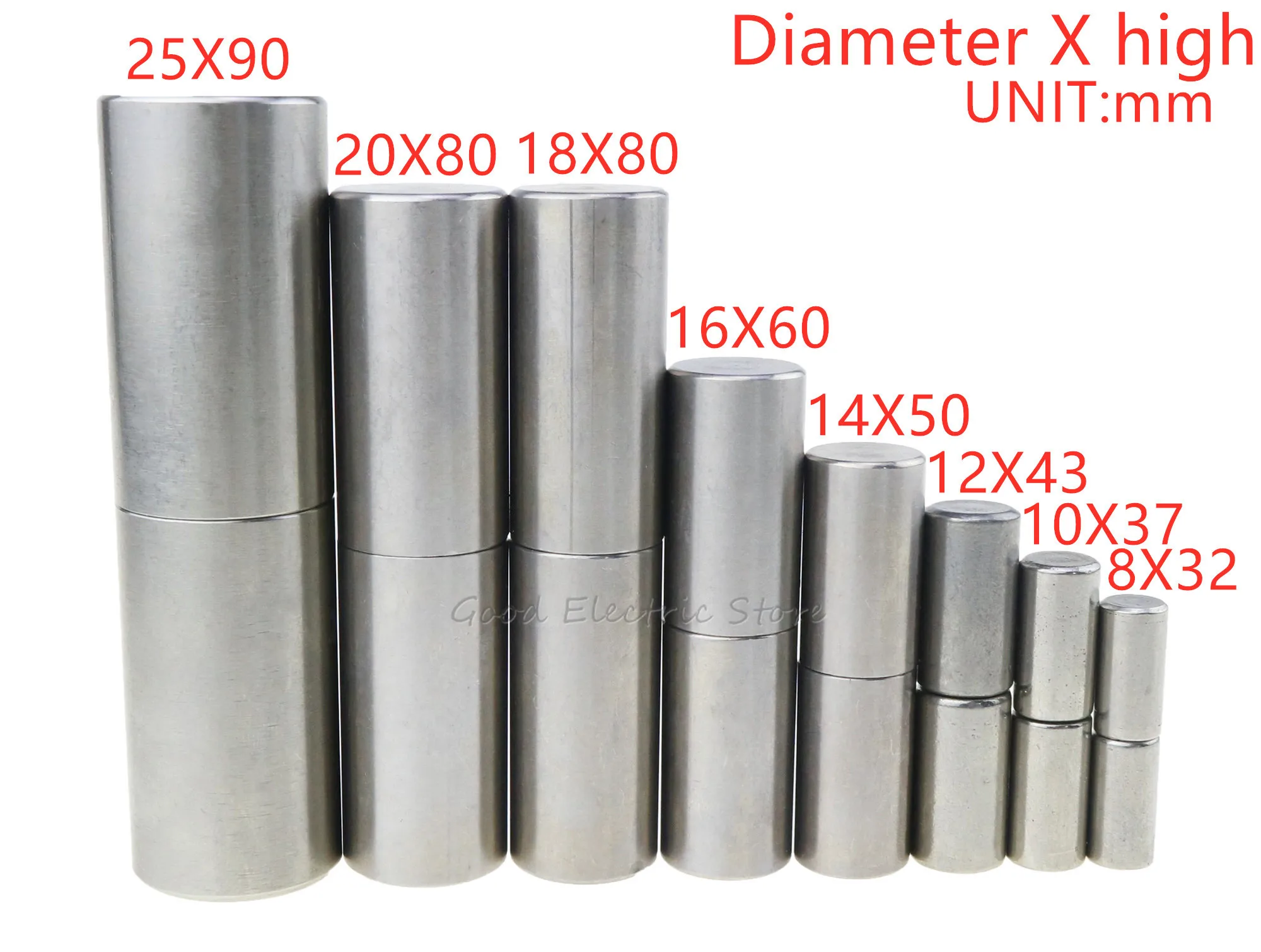 Steel Door Shaft | Welded Hinged Cylindrical Design | 25X90mm 20X80mm Sizes - Thumbnail 2
