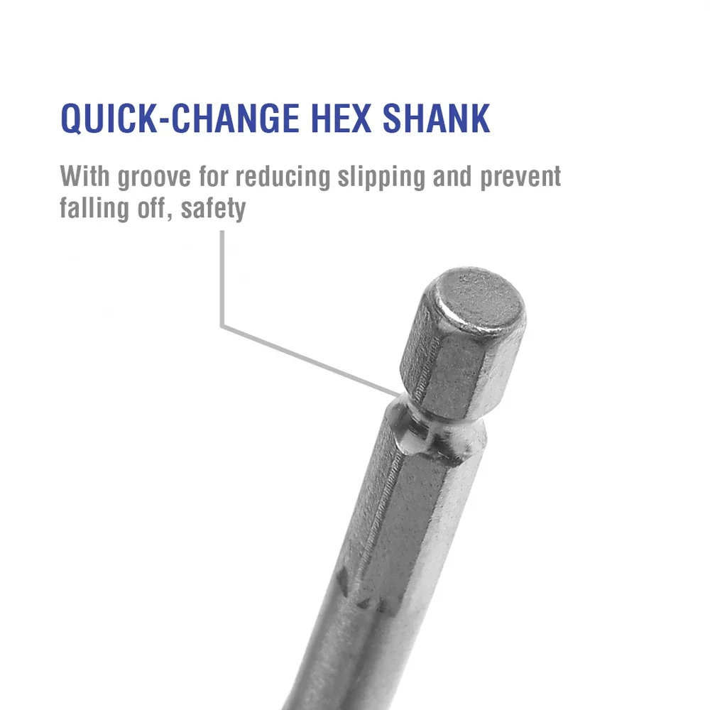 Woodworking Spade Drill Bit Set | 10-55mm High-Carbon Steel | Durable Flat Wood Boring Tools - Thumbnail 4