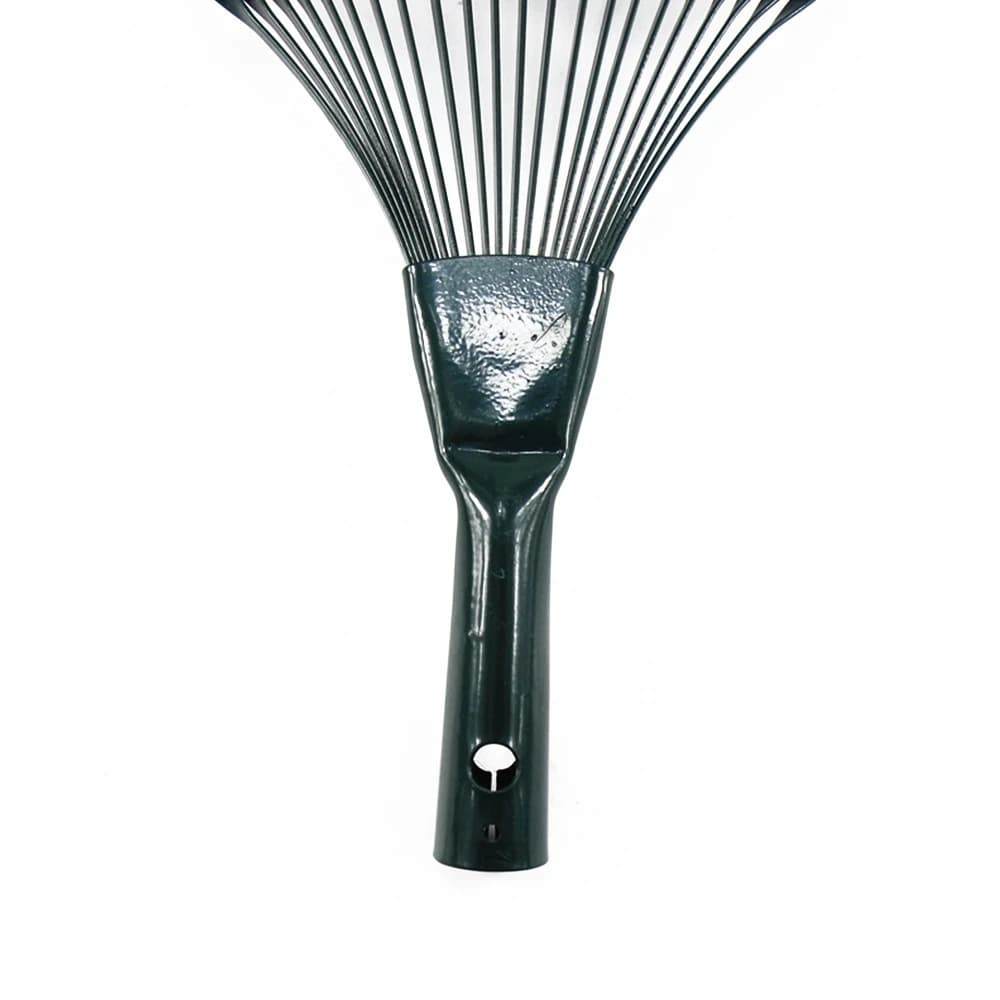 22-Tooth Garden Hay Rake | Farming & Deciduous Leaf Tool | Home Garden Ripper Without Handle - Thumbnail 4