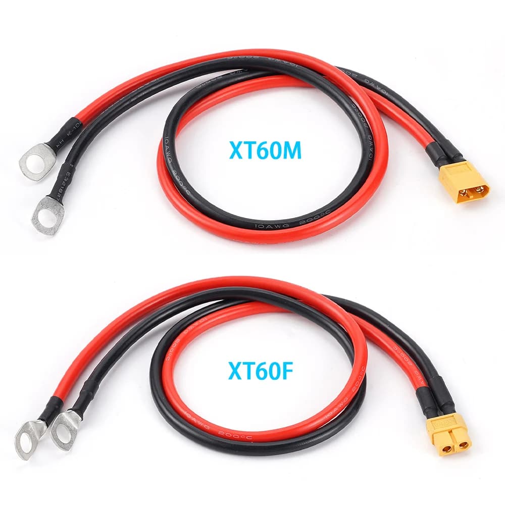 XT60 to M8 Adapter Cable | 10AWG High-Current Power Connector for RC & FPV Batteries - Thumbnail 2