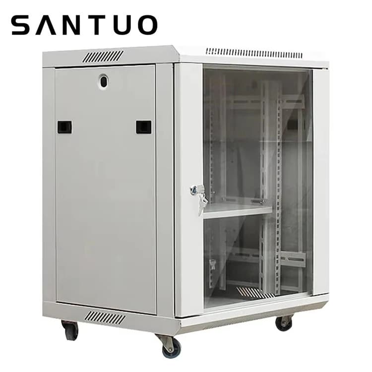 42U Server Rack Cabinet | Heavy-Duty SPCC Steel | Smart Network Data Rack System - Thumbnail 3