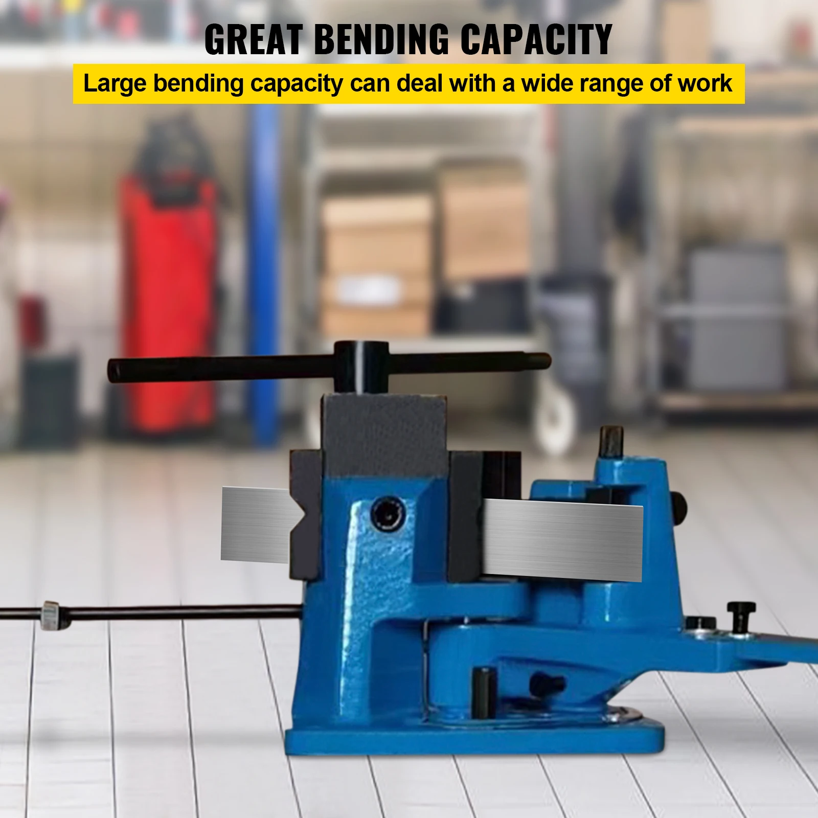 SucceBuy Pipe Bender UB-100 Manual Detachable Lever Hot & Cold Flat Round Angle Steel Tube 120-Degree Universal Bending Machine - Thumbnail 3