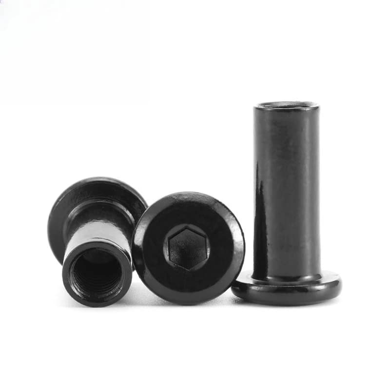 Stainless Steel Cap Nuts | M2-M6 Flat Head Hex Socket | Premium Furniture Joint Insert - Thumbnail 5