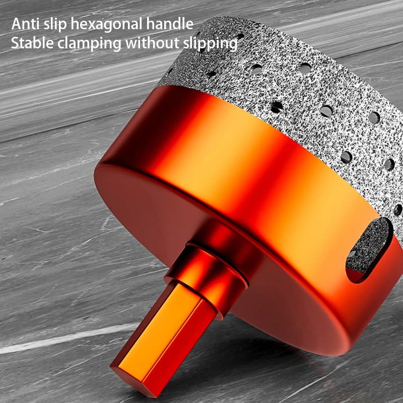 Diamond Brazed Core Dry Drill Bit for Porcelain Tiles Marble Glass Crowns Drill Granite Hole Saw Hole Cutter Tools - Thumbnail 3