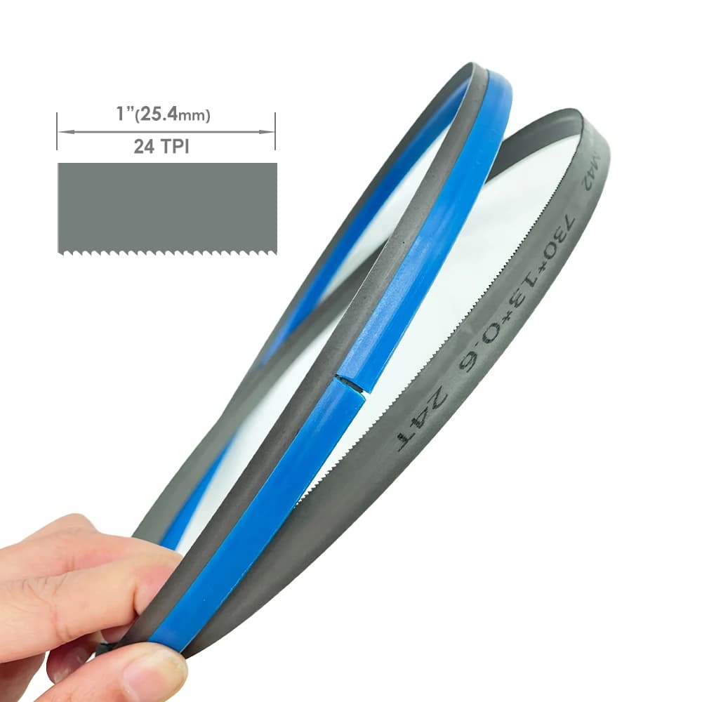 Professional Bimetal Band Saw Blades | 730mm x 13mm | 18/24 TPI for Makita & Panasonic Saws | 2-Pack - Thumbnail 2