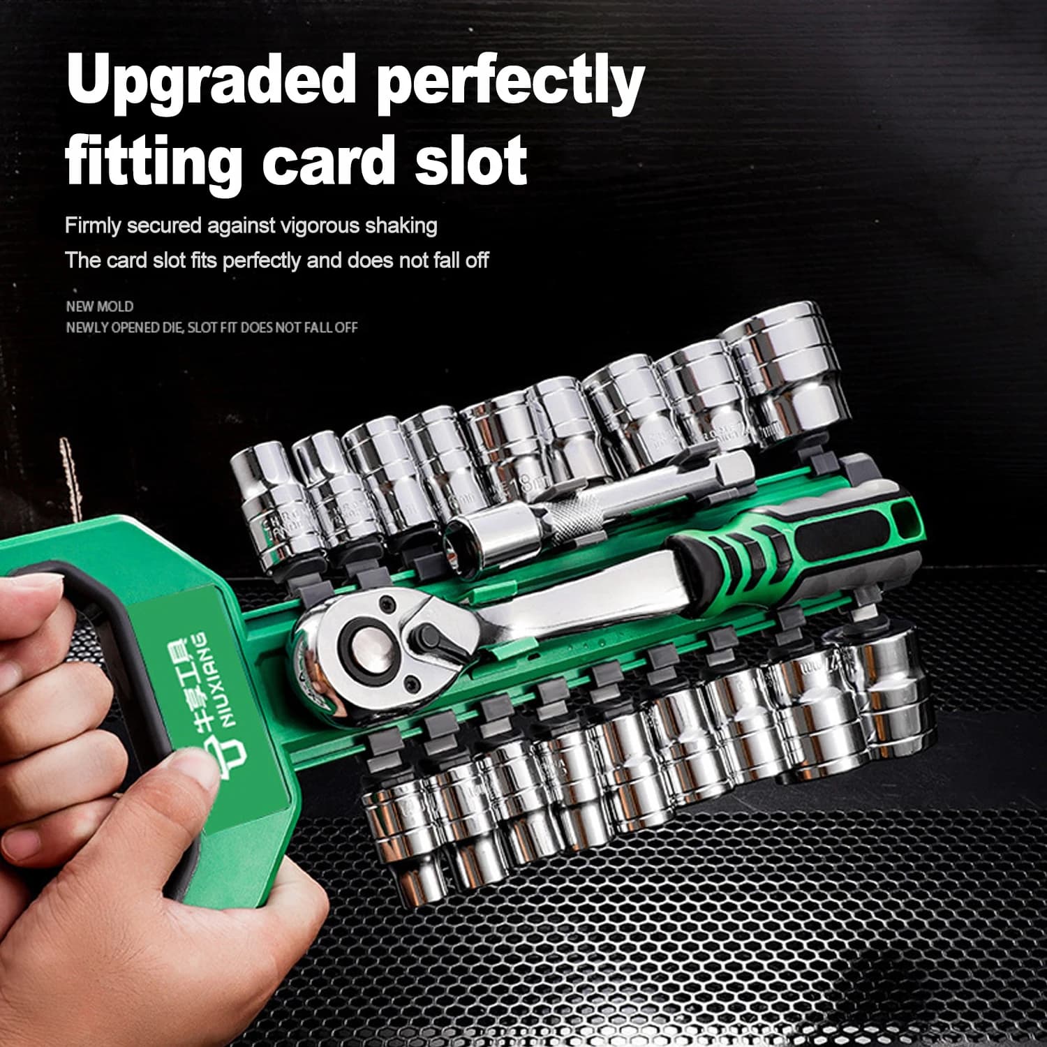 1/4-Inch Drive Ratchet Wrench | Precision-Grade Chrome Vanadium Steel | Compact Socket Set - Thumbnail 3
