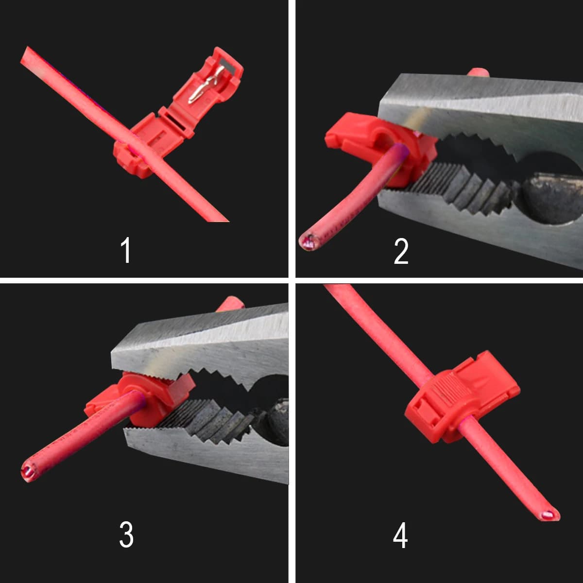 T-Tap Wire Connectors | 20-Pack Quick-Splice Terminals | Secure Electrical Crimp Connectors - Thumbnail 2