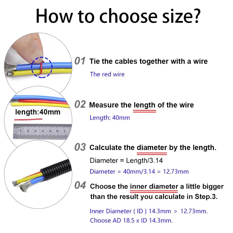 Split Loom Cable Sleeve | Flexible Wire Conduit | 1/5/10M Lengths for Harness Protection - Thumbnail 3