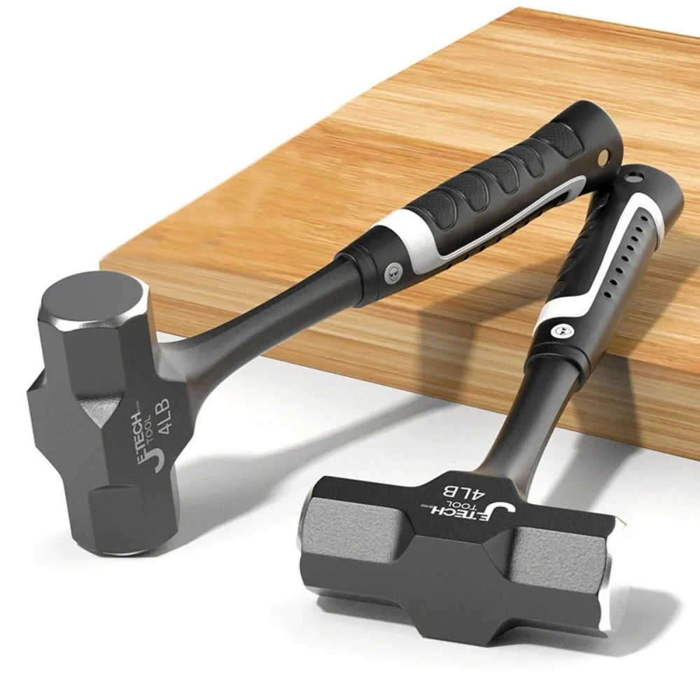 Duty Sledge Hammer | 2-3LB One-Piece Forged Steel | Brick Drilling & Construction - Thumbnail 3