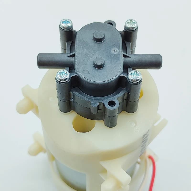 High-flow, two-way self-priming gear pump operating on 36V-60V DC, designed for booster applications and efficient fluid transfer.