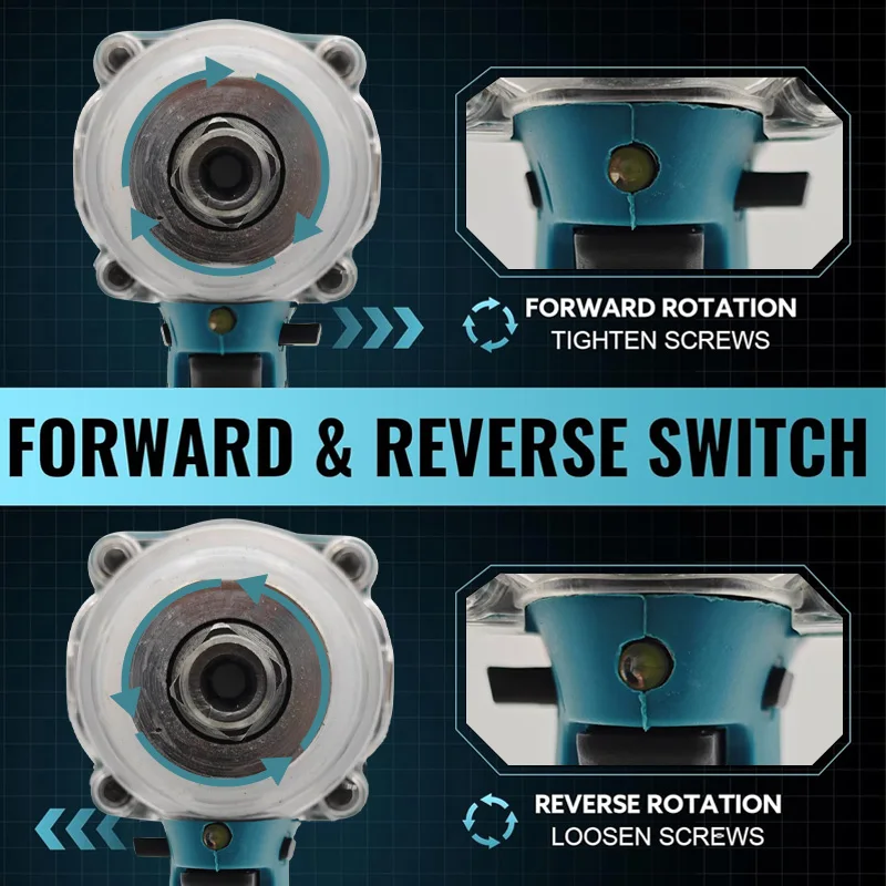 Makita DTW600 Cordless Impact Wrench High Torque Brushless Electric Wrench Rechargeable 18V Auto Repair Power Tools - Thumbnail 4