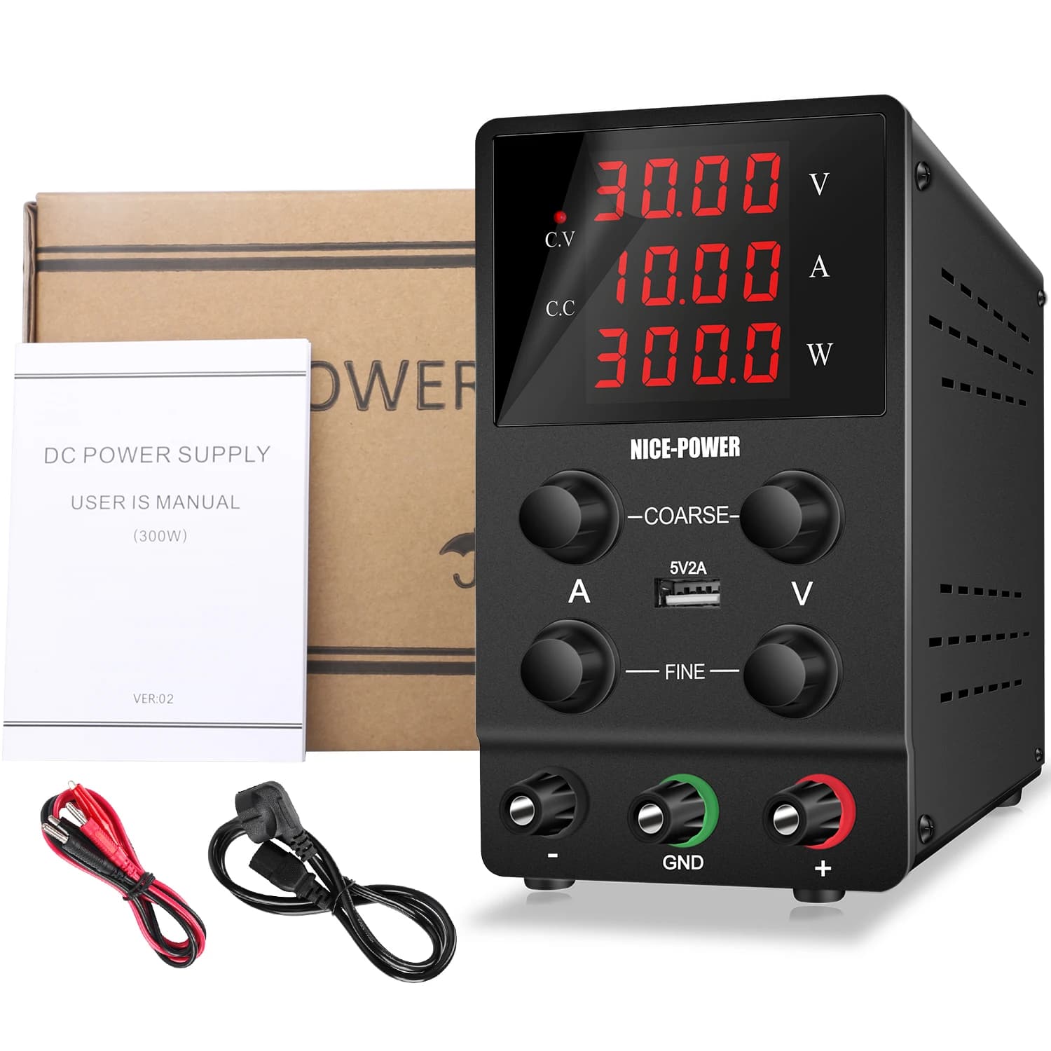 DC Laboratory DC Power Supply Adjustable 30V 10A 60V 5A 120V 3A Digit Display Voltage Regulator Lab bench Power Supply - Thumbnail 5