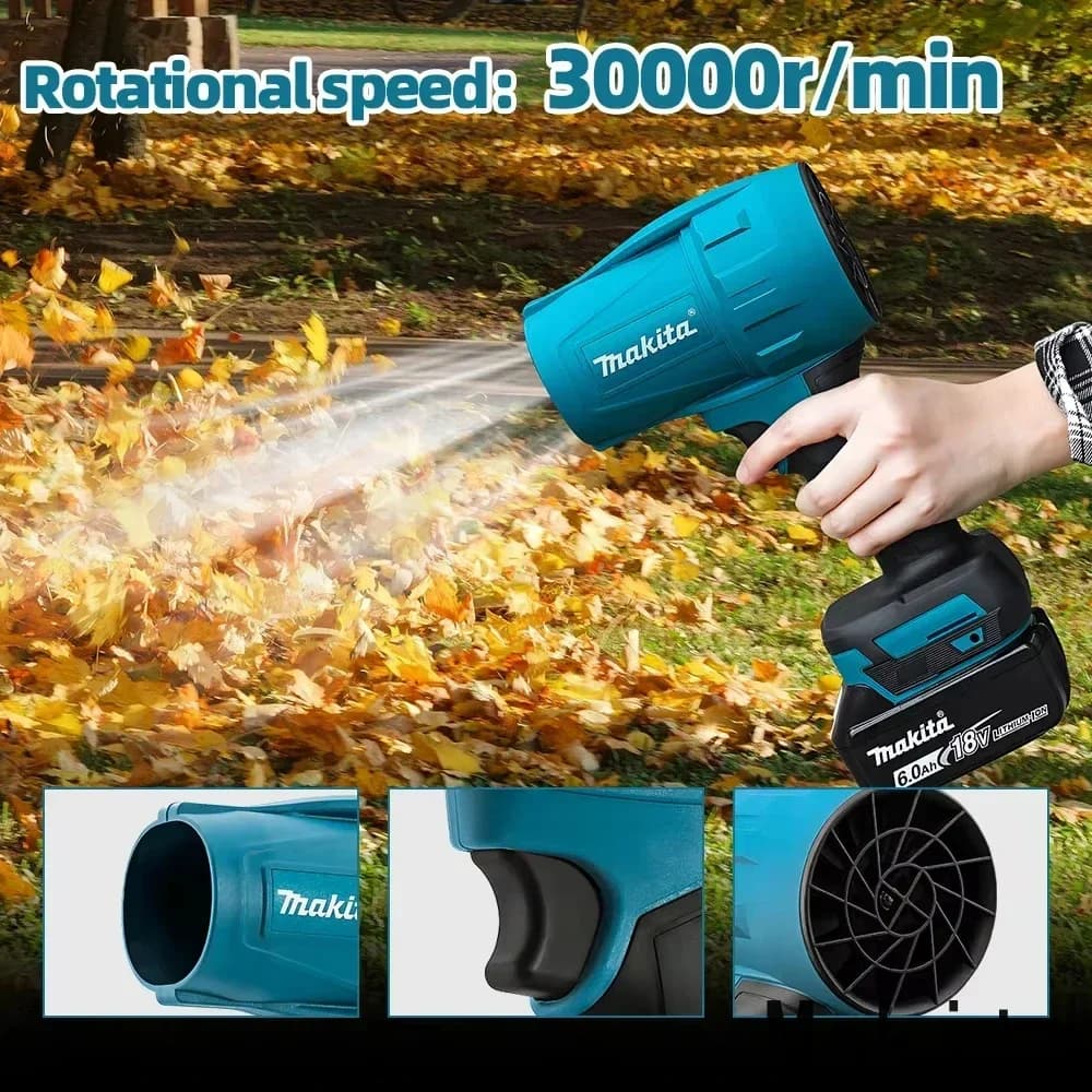 Makita 30000RPM Violent Blower Turbo Jet Fan 18V Electric Air Duster Wind Speed Turbo Rechargeable Car Cleanin Tool - Thumbnail 3