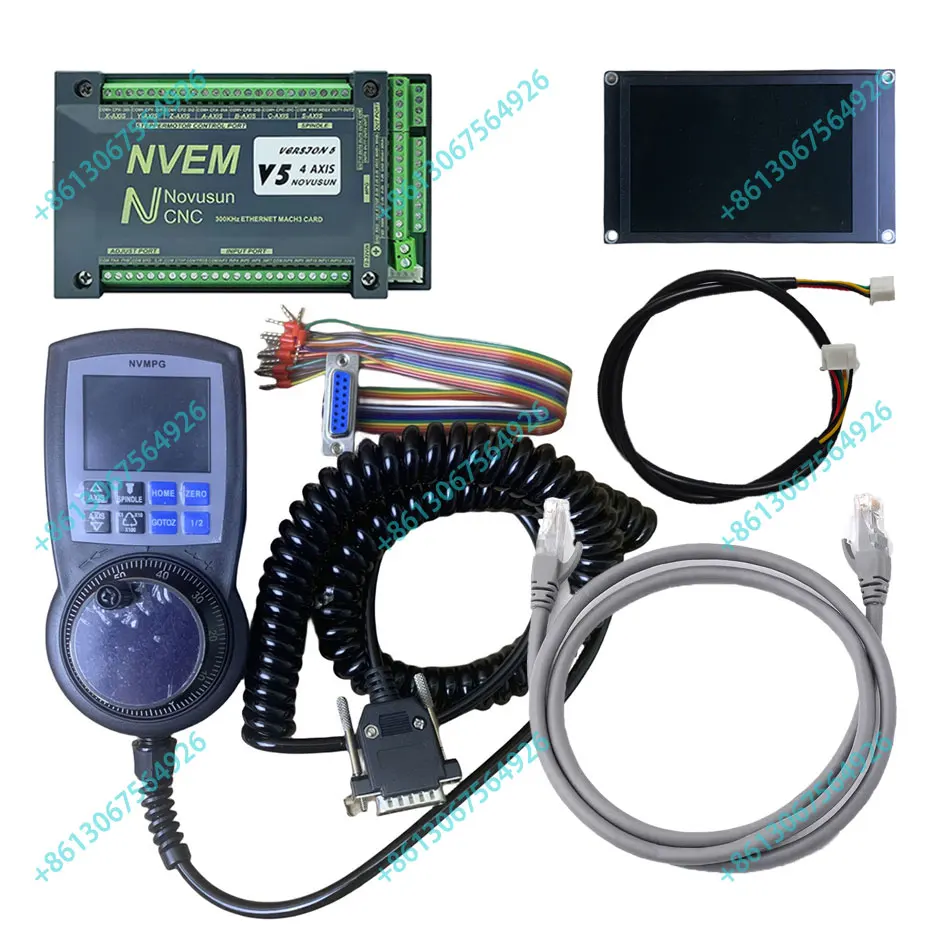 CNC Motion Controller | Mach3-Compatible 6-Axis System with Handwheel & LCD Display - Thumbnail 6