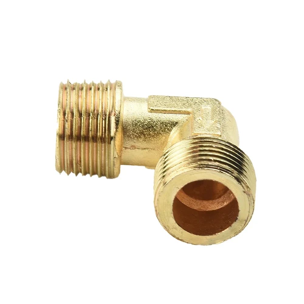 90-Degree Right Angle Air Fitting | Unidirectional Valve | Oil-Free Compressor Elbow - Image 1