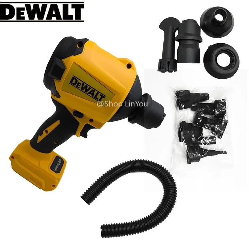 Dewalt Brushless Air Blower Cordless Air Dust Removal Gun With Nozzle Multifunction Dusting Machine Inflator Tool bare machine - Thumbnail 4