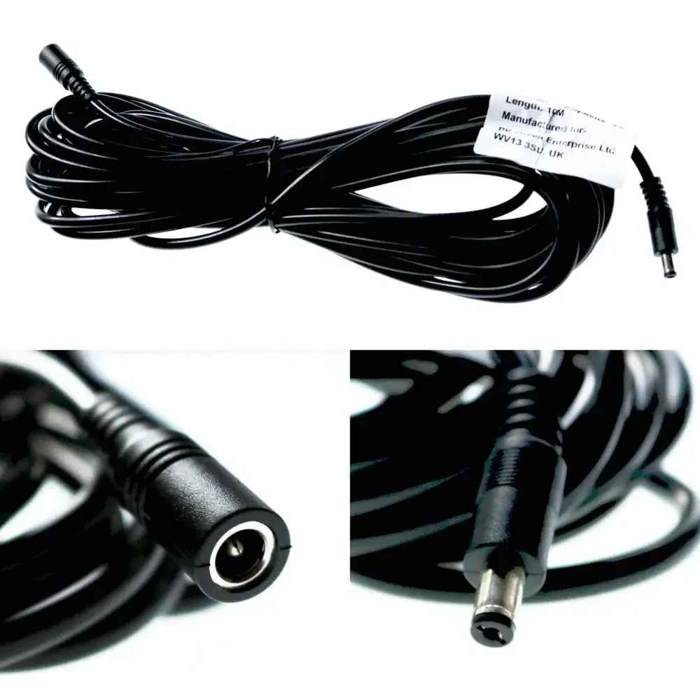 DC Power Extension Cable | 5.5x2.1mm Male to Female | 12V/24V for CCTV, LED Strips & Adapters - Thumbnail 7