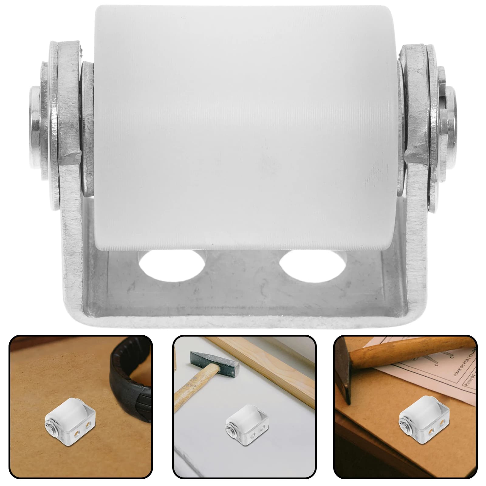 Sliding Gate Roller Kit | Heavy-Duty Stainless Steel & Nylon Guide Wheels | Smooth, Quiet Door Bracket Hardware - Thumbnail 4