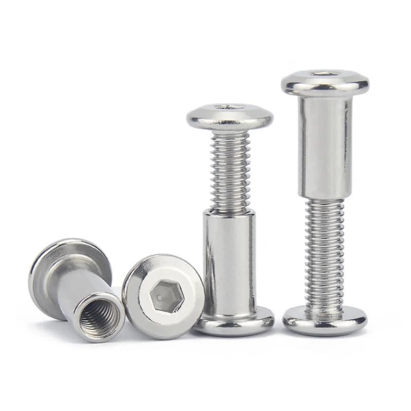 304 Stainless Steel Cap Nut Set | Hex & Socket Head Screws | M2-M10 Furniture Connectors - Thumbnail 6