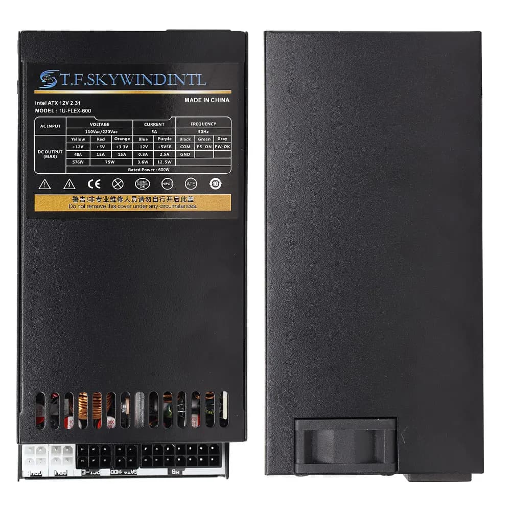 600W Fully Modular PSU | 1U Server Power Supply | 110-220V Auto Voltage - Thumbnail 6