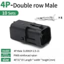 4P Double Row Male