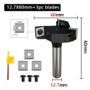 12.7X60-3pcs Blades
