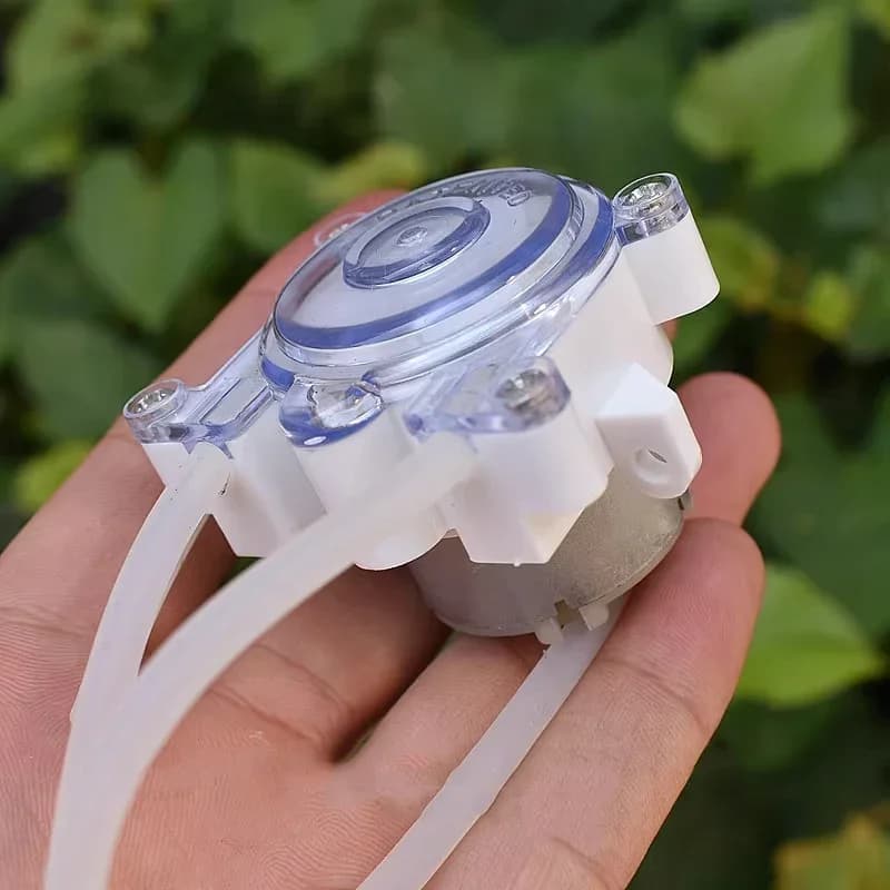 Peristaltic Dosing Pump | DC 6V-12V Mini Liquid Squeeze Pump | 500 RPM for Lab Ink Sampling Applications - Thumbnail 3