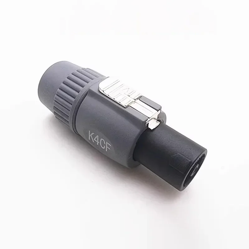 Speakon & XLR Audio Connectors | 4-Pin Male Plug with Locking Terminal | 5-Pack - Thumbnail 5