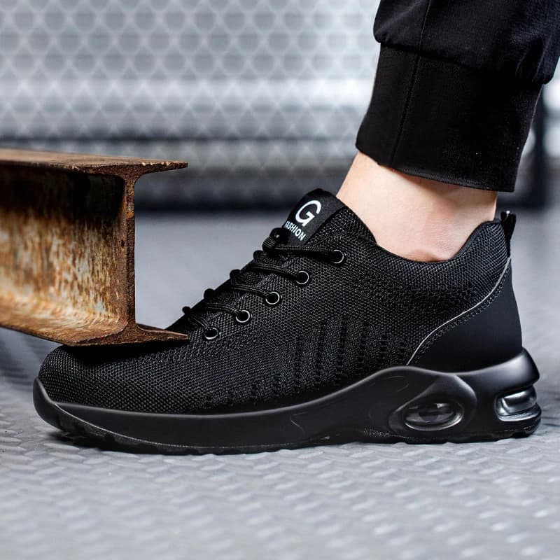 Safety Shoes | Steel Toe & Puncture Resistant | Breathable Work Sports Footwear - Thumbnail 5