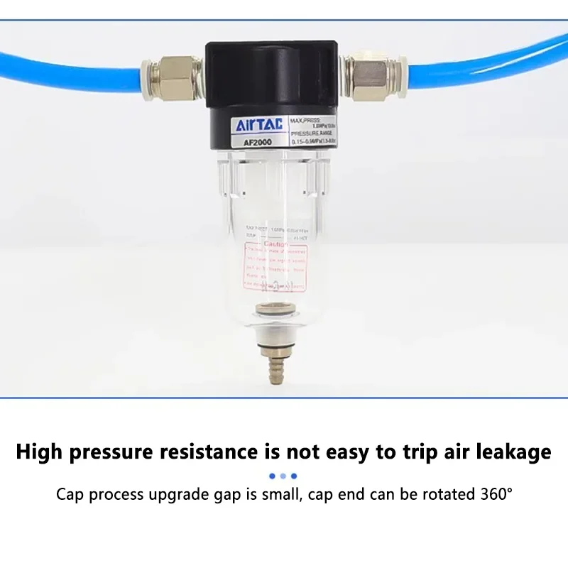 Series High-Efficiency Air Filter | 1/4 NPT Oil-Water Separator for Compressed Air Systems - Thumbnail 5