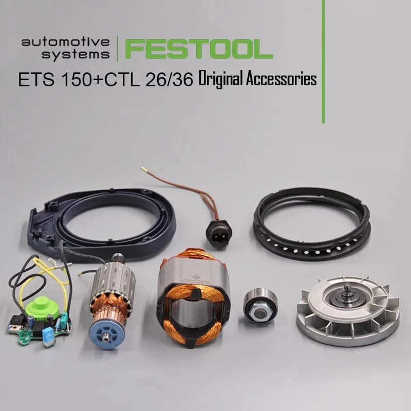 150/3 Carbon Brush & Rotor | Festool 576074 Parts | Electric Vibration Machine Repair - Thumbnail 4